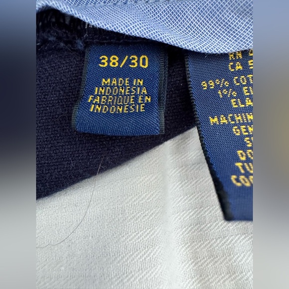 Men’s Polo Ralph Lauren Preppy Classic Fit Corduroy Indigo Blue Relaxed Pants - Picture 7 of 7